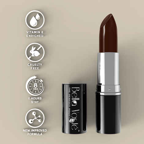 Buy Bella Voste Sheer Creme Lust Lipstick Mocha Magic 13 (4.2 gm) I Satin Finish I Cruelty Free IA Long Lasting Improved Formula I One Stroke Aplication I Highly Pi gmented - Purplle