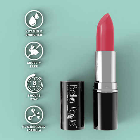 Buy Bella Voste Sheer Creme Lust Lipstick Barbie Pink 16 (4.2 gm) I Matte Finish I Cruelty FreeA I Long Lasting Improved Formula I One Stroke Aplication I Highly Pi gmented - Purplle