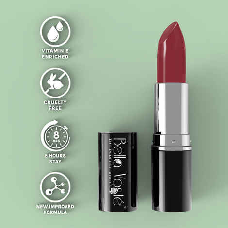 Buy Bella Voste Sheer Creme Lust Lipstick Peachy Punch 23 (4.2 gm) I Satin Finish I Cruelty Free IA Long Lasting Improved Formula I One Stroke Aplication I Highly Pi gmented - Purplle