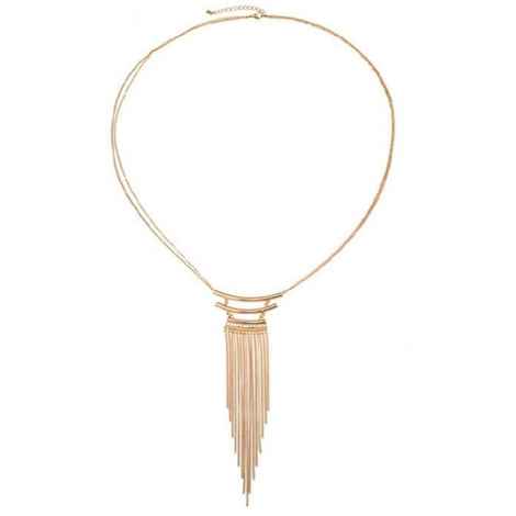Buy Femnmas Multi- Tassel Pendant Necklace - Purplle