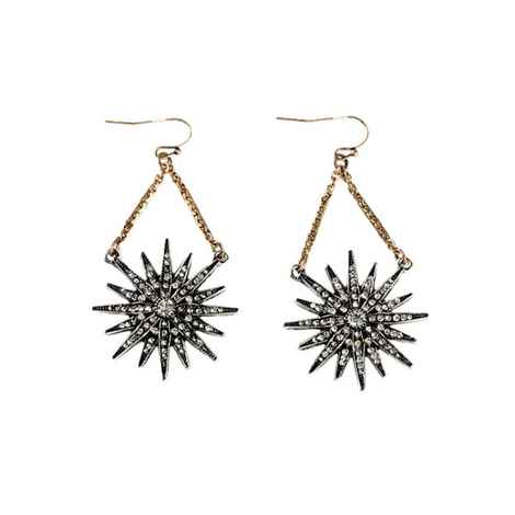 Buy Femnmas Vintage Star Drop Earrings - Purplle