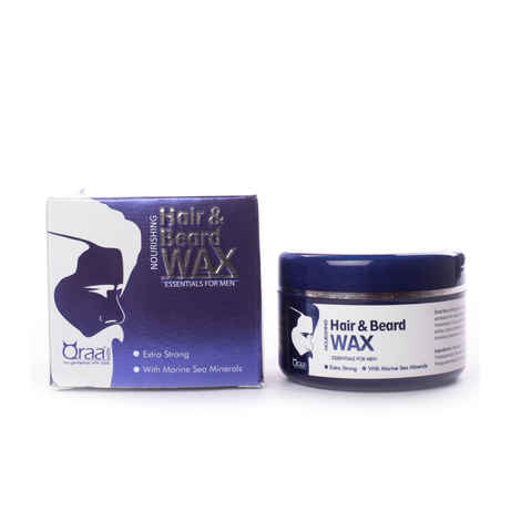 Buy Qraa Nourishing Styling Hair And Beard Wax With Marine Sea Minerals (100 g) - Purplle