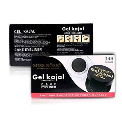 Miss Rose Long Lasting Waterproof Gel Eye Liner with Kajal 7402-037H