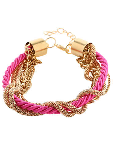 Buy Crunchy Fashion Shining Beauty Pink Bracelet - Purplle