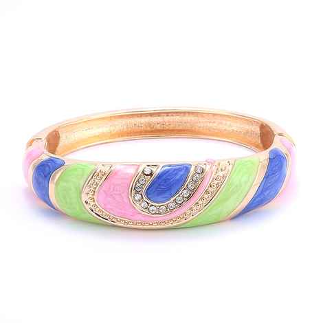 Buy Crunchy Fashion Gold Plated Multicolor Cuff Bangles Bracelets - Purplle