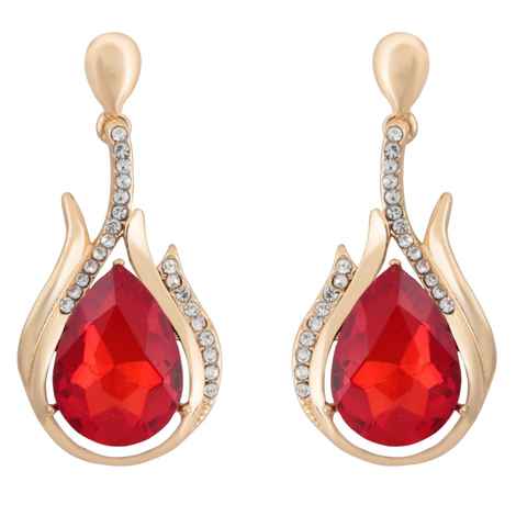 Buy Crunchy Fashion Gold Plated Earrings For Girls Fancy Party Wear Earrings - Purplle