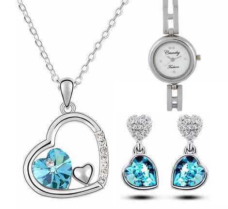 Buy Crunchy Fashion Heart Connections Love Gift Set - Purplle