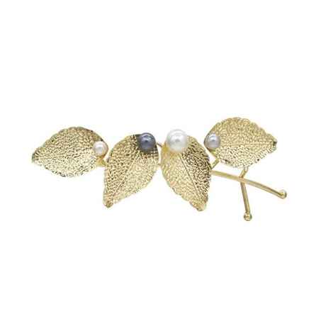 Ferosh Golden Multiple Leaves Hairclip