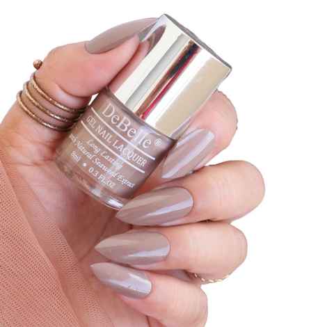 Buy DeBelle Gel Nail Lacquer Creme Coco Bean - Light Brown, (8 ml) - Purplle