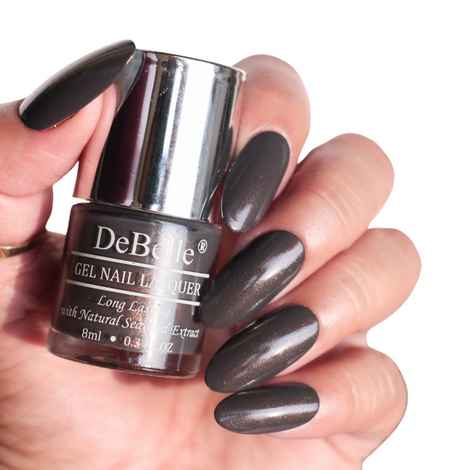 Buy DeBelle Gel Nail Lacquer Creme Copper Glaze - Dark Brown, 8 ml - Purplle