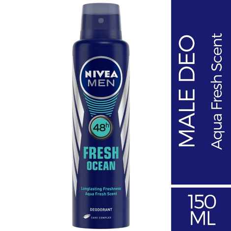 Buy Nivea MEN Deodorant, Fresh Ocean (150 ml) - Purplle
