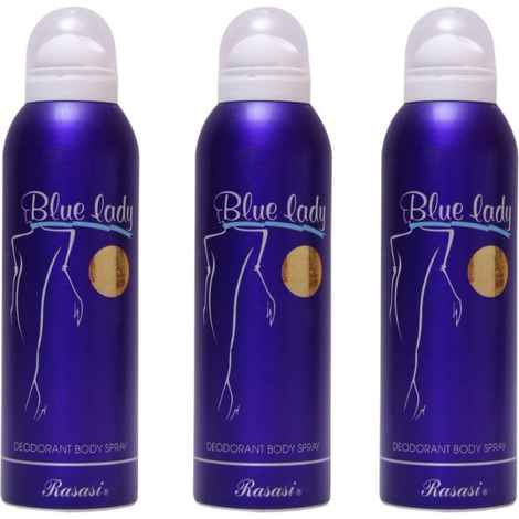 Rasasi Blue Lady Body Spray Combo Set (Set Of 3)