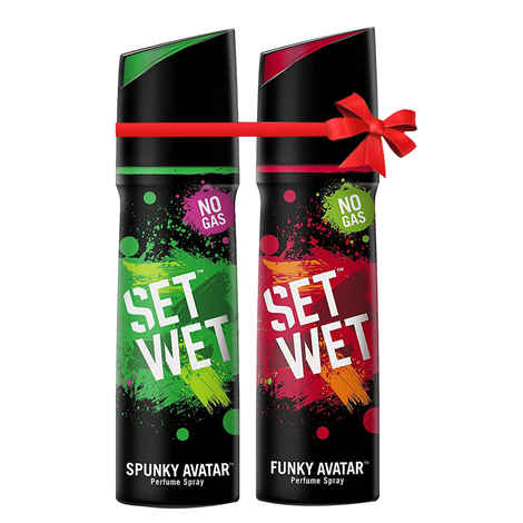 Set Wet Spunky and Funky Avatar Perfume, 120 ml Each (Pack of 2)