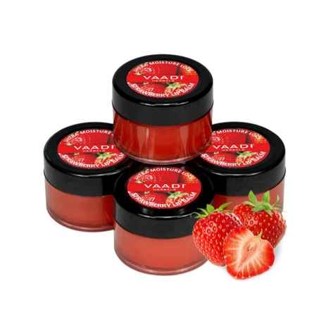 Buy Vaadi Herbals Strawberry Balm Value Pack Of 4 (4 X 10 g) - Purplle