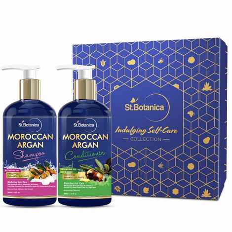 St.Botanica Nourishing Haircare Combo | StBotanica Moroccan Argan Hair Shampoo + Argan Hair Conditioner, 300ml