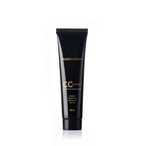 FACES CANADA SPF 20 CC Cream - Sand 02, 35 ml | Correct & Care Tinted Cream | Dewy Finish | Radiant Flawless Skin | Conceals & Primes | Non-Oily | Smooth | Lightweight | Anti-Ageing | 12HR Hydration