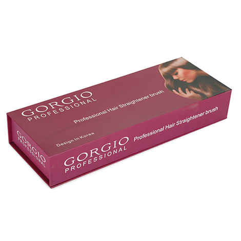 Buy Gorgio Professional Hair Straightner Brush With Ceramic Coating - Purplle