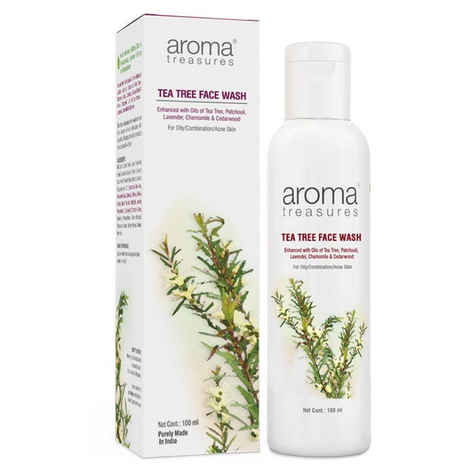 Buy Aroma Treasures Tea Tree Face Wash (100 ml) - Purplle