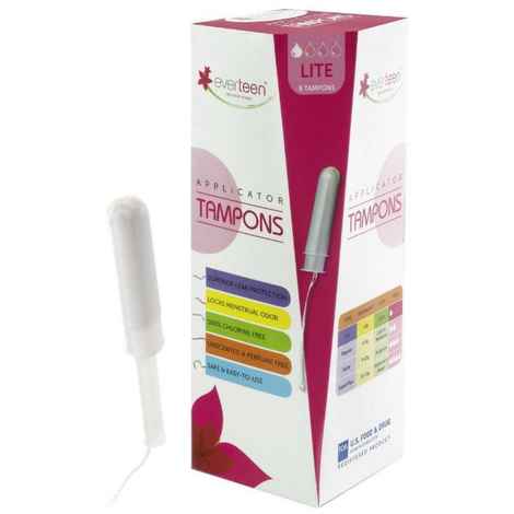 Buy everteen Lite Applicator Tampons for Periods in Women - 1 Pack (8 Pieces) - Purplle