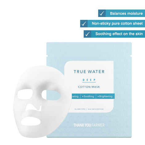 Buy THANK YOU FARMER True Water Deep Cotton Mask 1pc (25 ml) - Purplle
