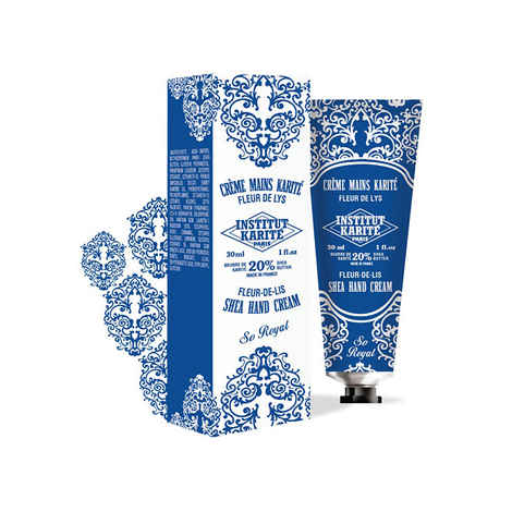 Institut Karite Paris Shea Hand Cream So Royal Fleur-De-Lis - Tube + Individual Box (30 ml)