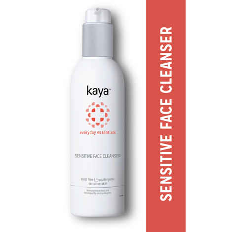 Kaya Face Cleanser for Sensitive Skin mild soap free perfume/fragrance free hypoallergenic face wash for sensitive skin 200 ml