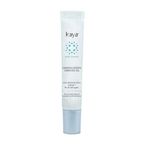 Kaya Clinic Lighten & Smooth Under Eye Gel, Reduce Under Eye Dark Circles & Puffiness, Makes skin firm & even toned 15 ml