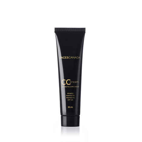 FACES CANADA SPF 20 CC Cream - Natural 01, 35 ml | Correct & Care Tinted Cream | Dewy Finish | Radiant Flawless Skin | Conceals & Primes | Non-Oily | Smooth | Lightweight | Anti-Ageing | 12HR Hydration