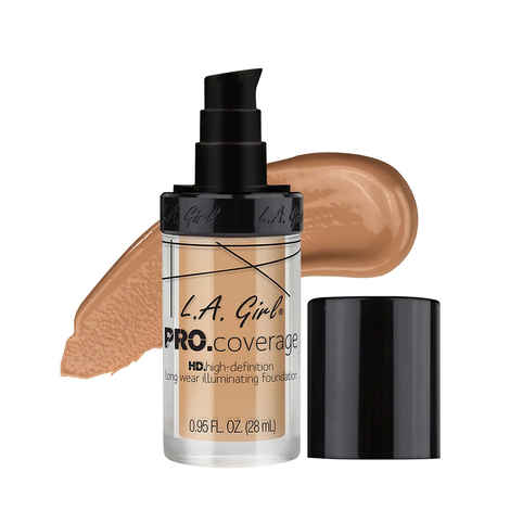 Buy L.A. Girl pro Coverage HD Foundation-Natural 28 ml - Purplle