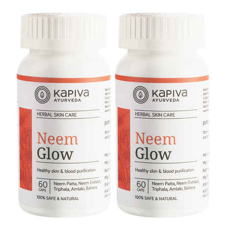 Kapiva Neem Glow Capsules (Pack Of 2) - 60 Caps Each
