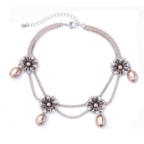 Ferosh Dropping Pearls Choker
