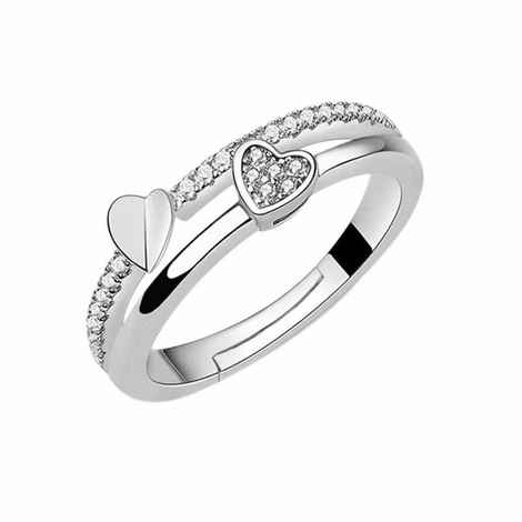 Buy Ferosh Zircon Heart Ring - Purplle