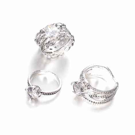 Buy Ferosh Swanky Ring Set - Purplle