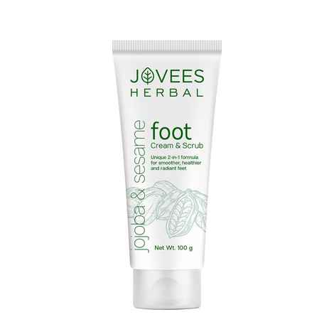Buy Jovees Foot cream & scrub a unique 2-in-1 formula for smoother, healthier,radiant feet - Purplle