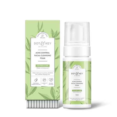 Buy Dot & Key Acne Control Facial Cleansing Foam (100 ml) - Purplle