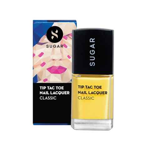 Buy SUGAR Cosmetics Tip Tac Toe Nail Lacquer - 066 Sunny Side Up (Pastel Yellow) - Purplle