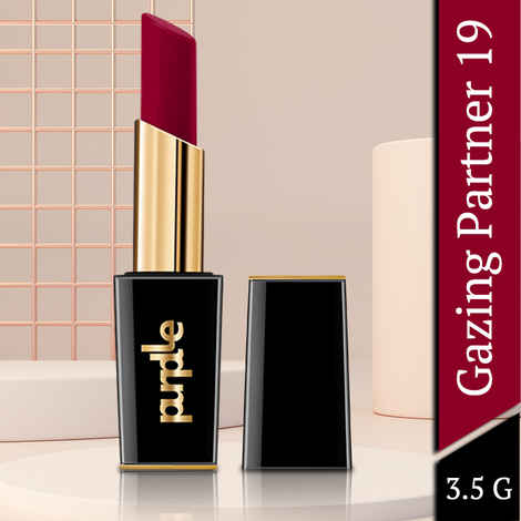 Buy Purplle Ultra HD Matte Lipstick, Maroon - Gazing Partner 19 - Purplle