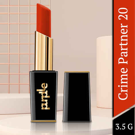 Purplle Ultra HD Matte Lipstick, Orange - Crime Partner 20