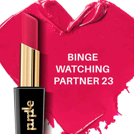 Purplle Ultra HD Matte Lipstick, Pink - Binge Watching Partner 23