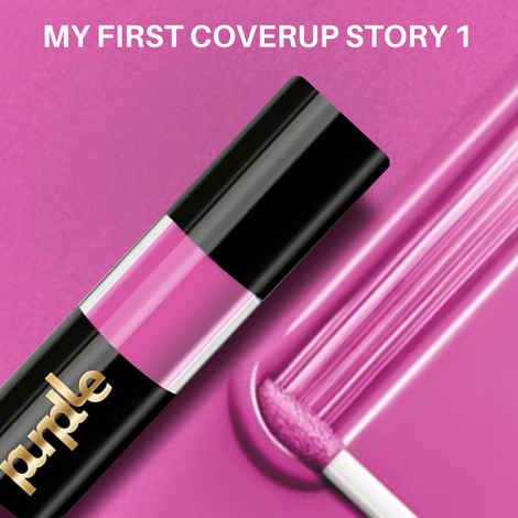 Purplle Ultra HD Matte Liquid Lipstick, Pink, My First Coverup Story 1 (4.8 ml)