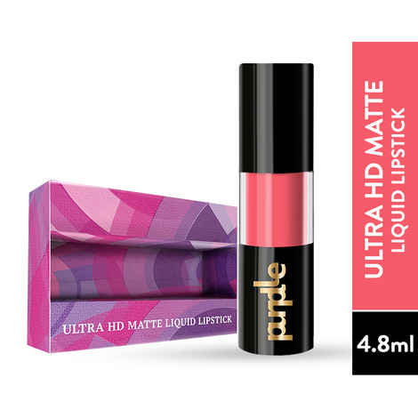 Purplle Ultra HD Matte Liquid Lipstick, Pink, My First Hug 5 (4.8 ml)