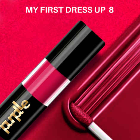 Purplle Ultra HD Matte Liquid Lipstick, Pink, My First Dress Up 8 (4.8 ml)