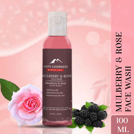 Buy Alps Goodness Mild & Gentle Facewash - Mulberry & Rose (100 ml) - Purplle