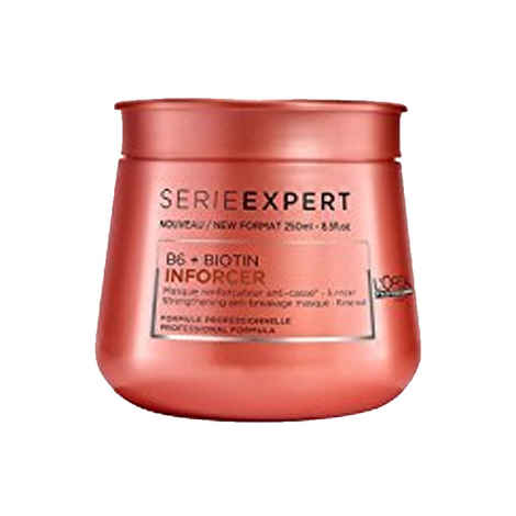 L'Oreal Professionnel Serie Expert Inforcer Mask | Hair mask for reduced hair breakage | Reduces split ends| With Vitamin B6 & Biotin (250gms)