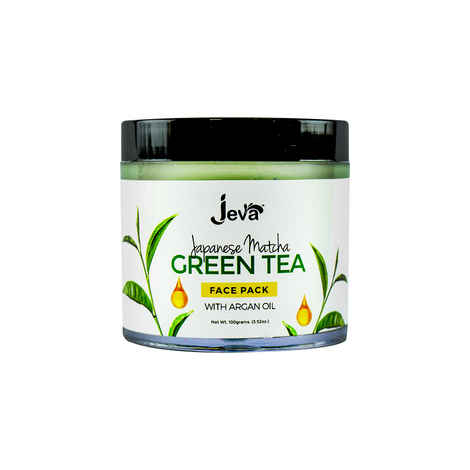 Jeva Japanese Matcha Green Tea Face Pack With Argan Oil (100 g)