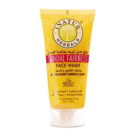 Inatur Sandal Fairness Face Wash (150 ml)
