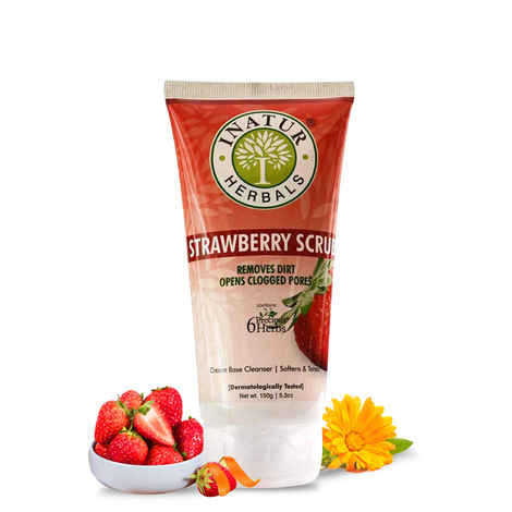 Inatur Strawberry Face Scrub (150 g)