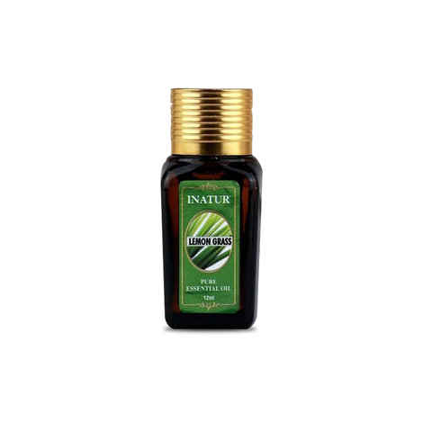 Inatur Lemongrass Pure Essential Oil (12 ml)