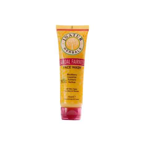 Buy Inatur Sandal Fairness Face Wash (75 ml) - Purplle