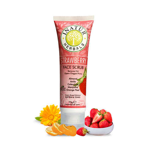 Inatur Strawberry Face Scrub (75 g)